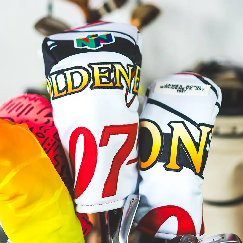 james bond goldeneye custom golf headcover upcycled