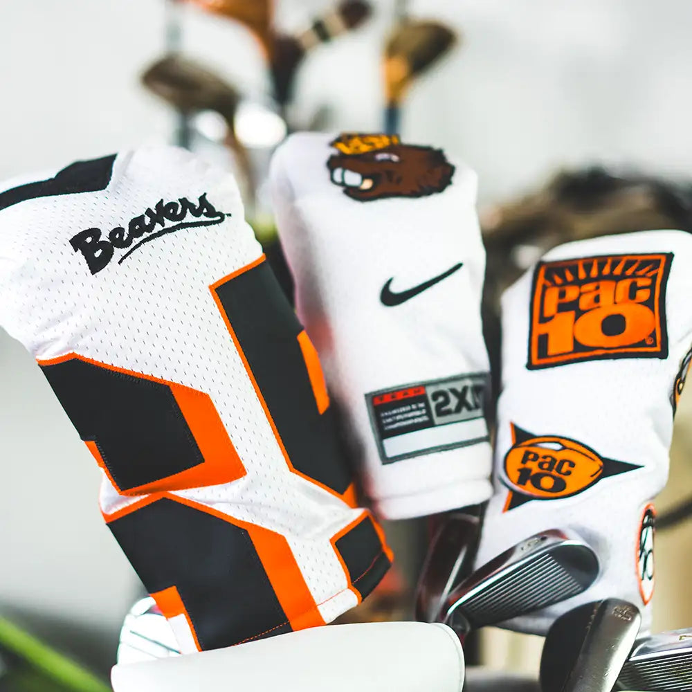 oregon state beavers college football jersey custom golf headcover upcycled