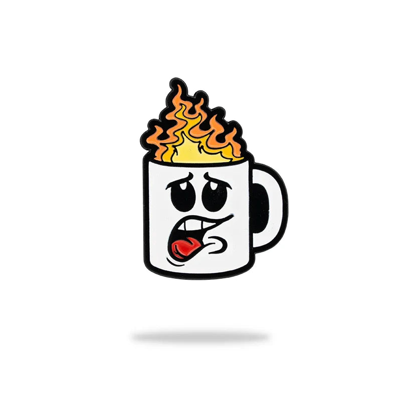 Flaming Coffee Mug