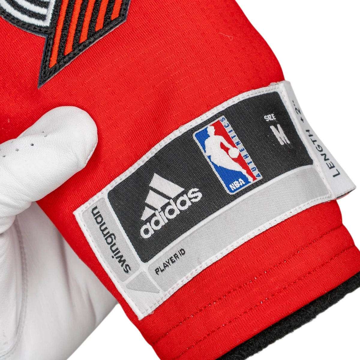 Portland Basketball Golf Wood & Hybrid Headcover Upcycled brand tag close detail