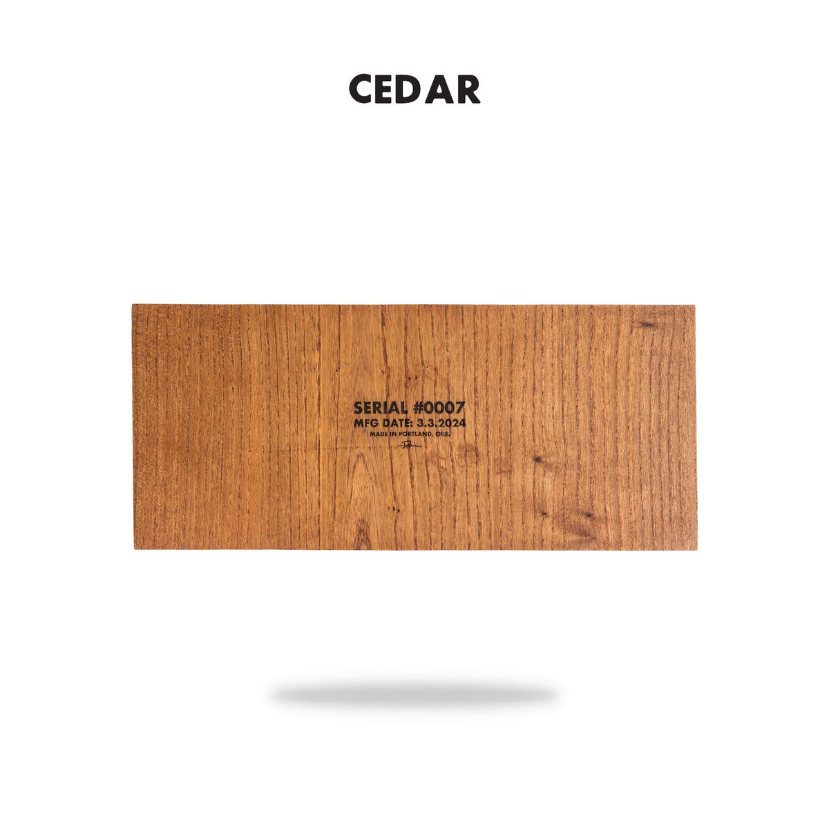 the board golf ball marker divot tool display cedar back