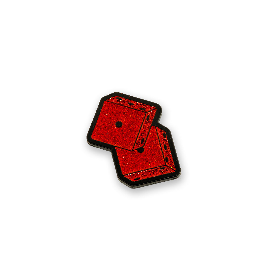 red dice golf ball marker angle