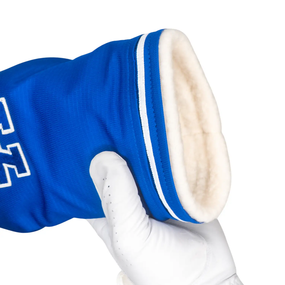 Los Angeles dodgers mob Baseball golf Driver Headcover blue embroidered patch cream sherpa fleece lining