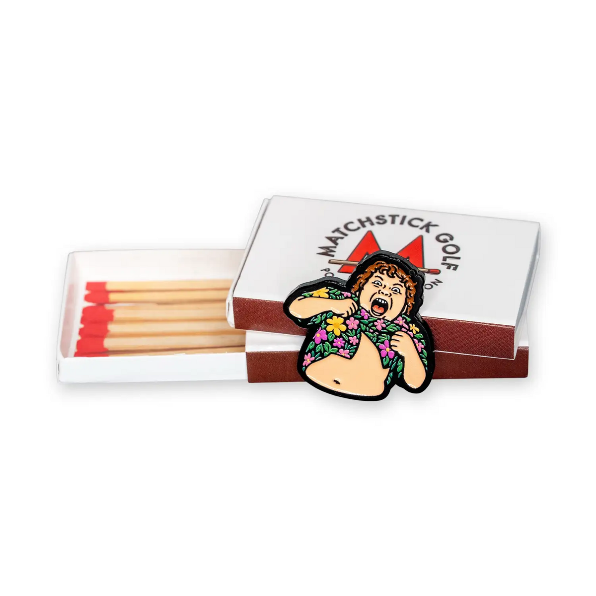 goonies chunk golf ball marker matchbox stacked