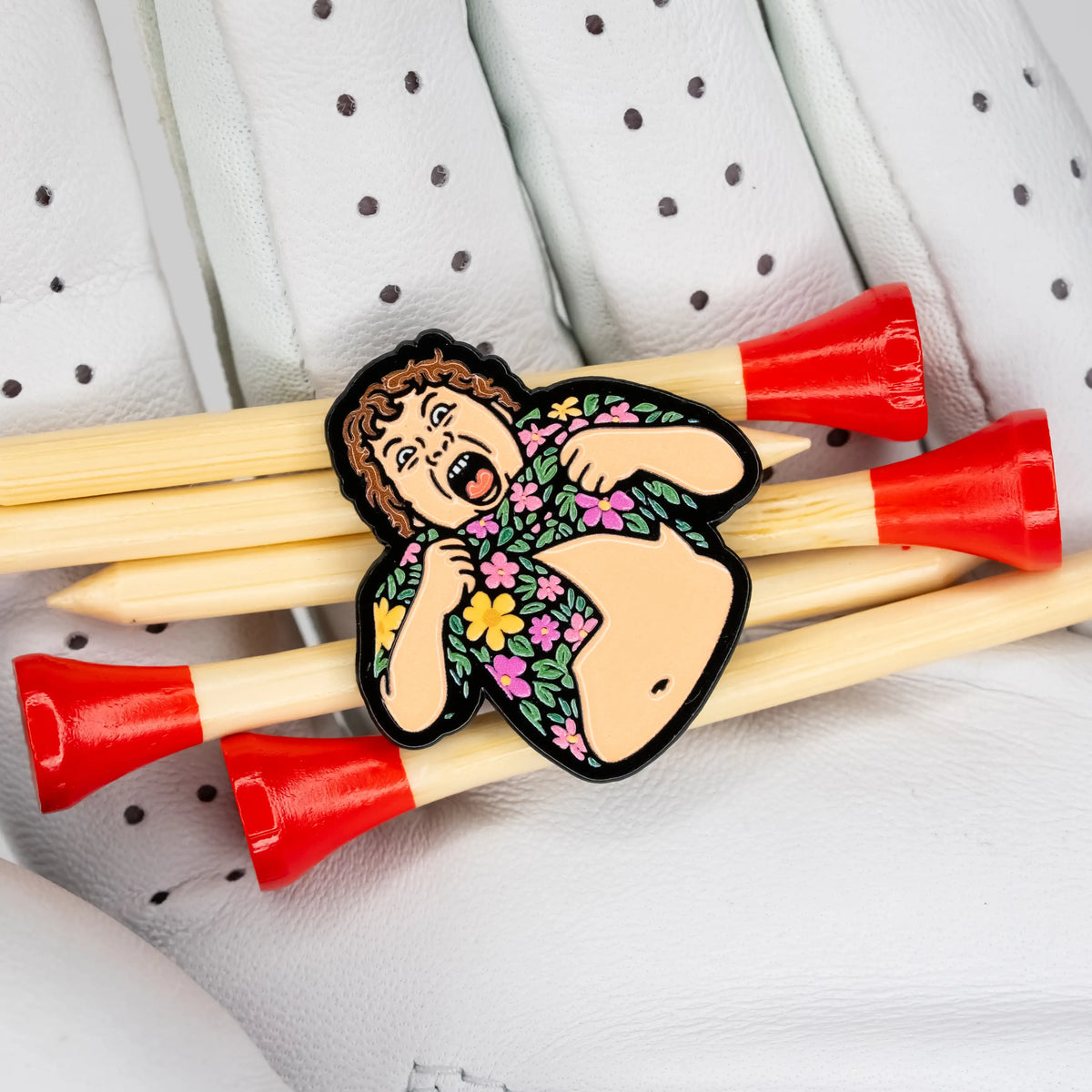 goonies chunk golf ball marker golf tees
