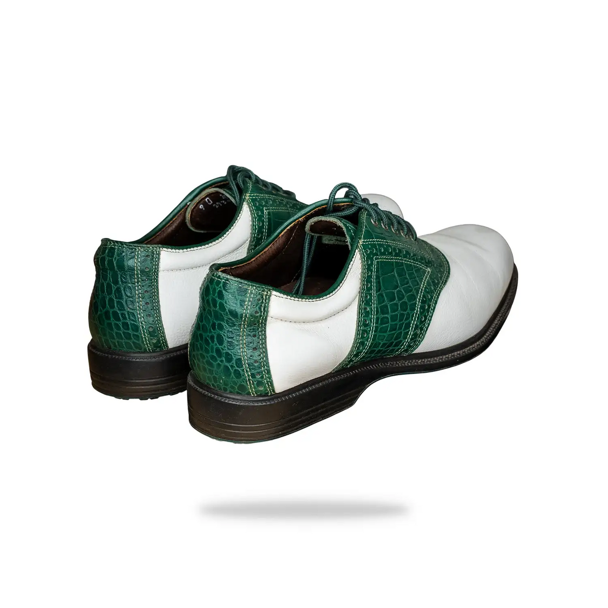 Vintage Jack Nicklaus Allen Edmonds Golf Shoes back angle 2