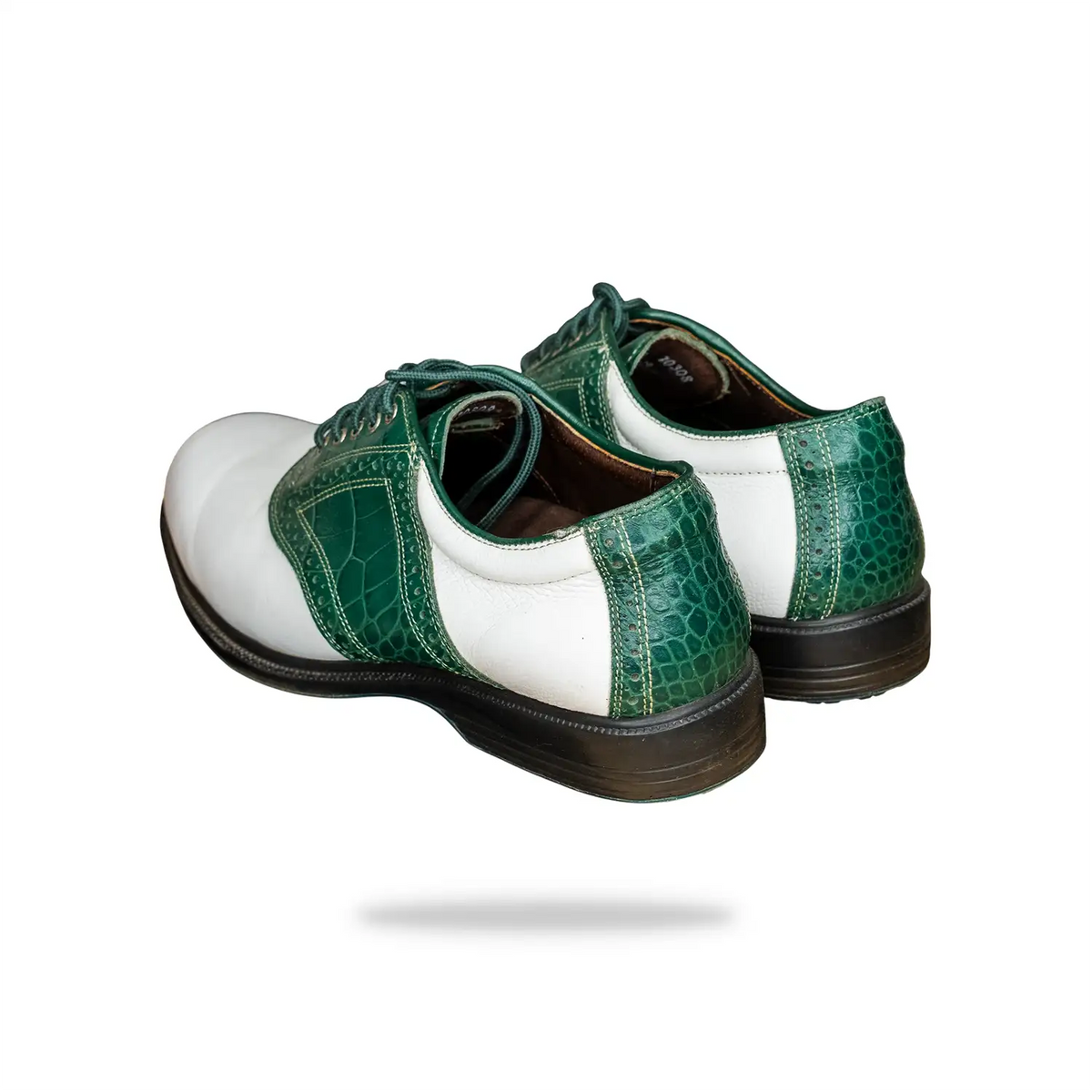Vintage Jack Nicklaus Allen Edmonds Golf Shoes back angle