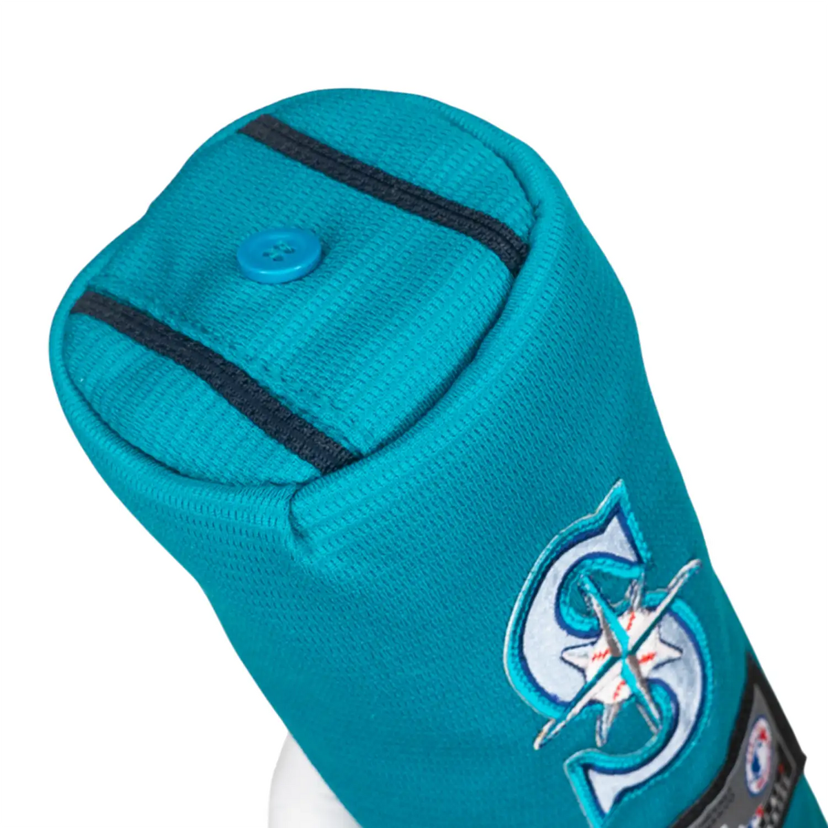 Seattle mariners mob baseball jersey golf headcover wood hybrid teal green blue patch top