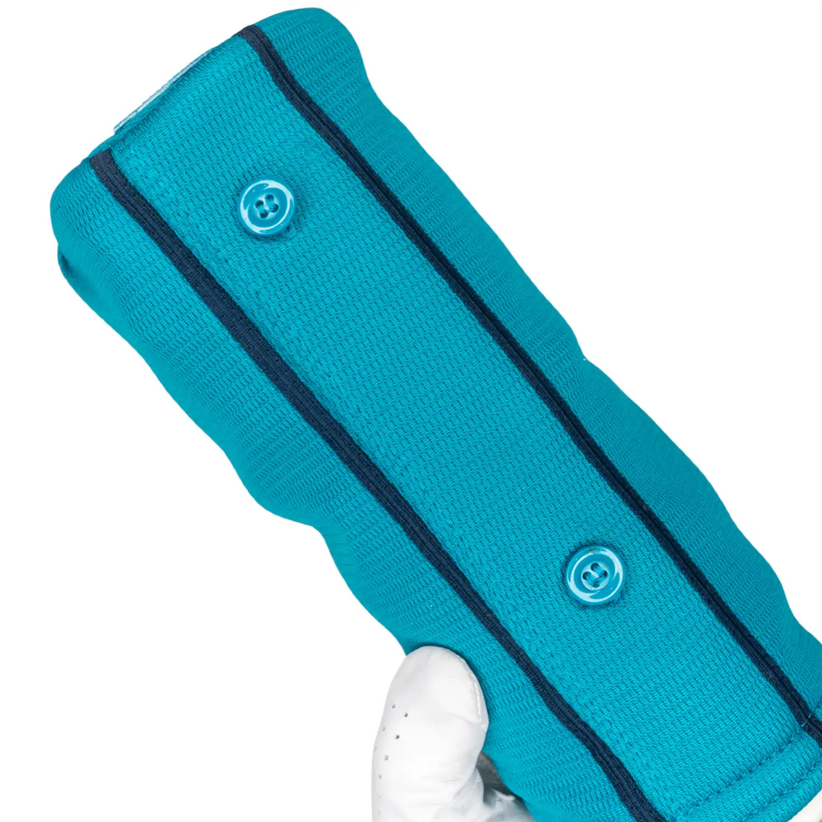 Seattle mariners mob baseball jersey golf headcover wood hybrid teal green blue close up detail front