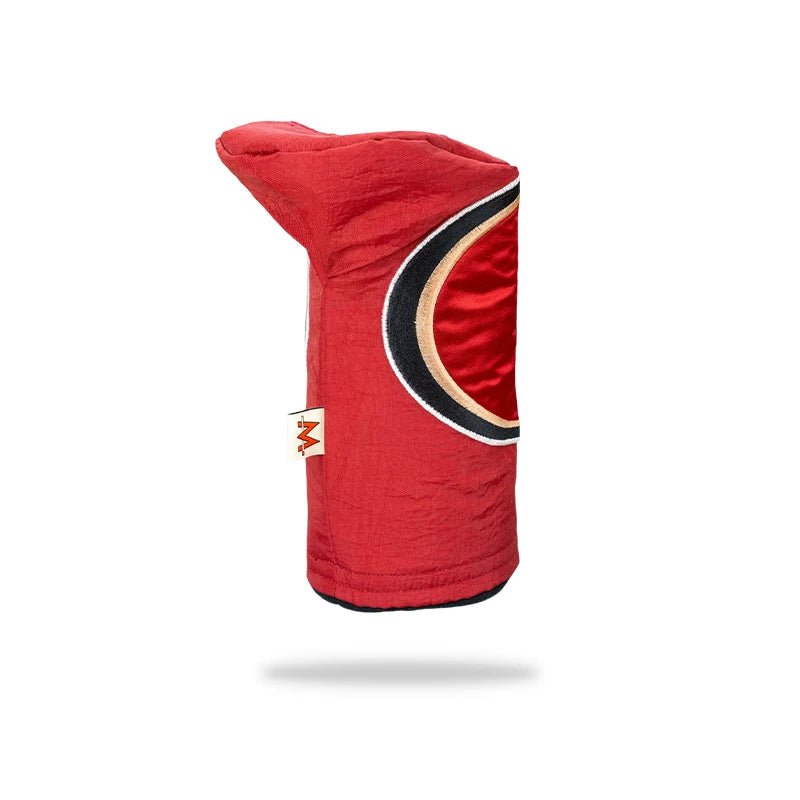 Retro San Francisco Football Golf Driver Headcover Upcycled Jersey back view 2