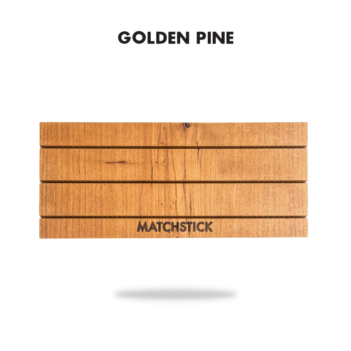 the board golf ball marker divot tool display  golden pine above