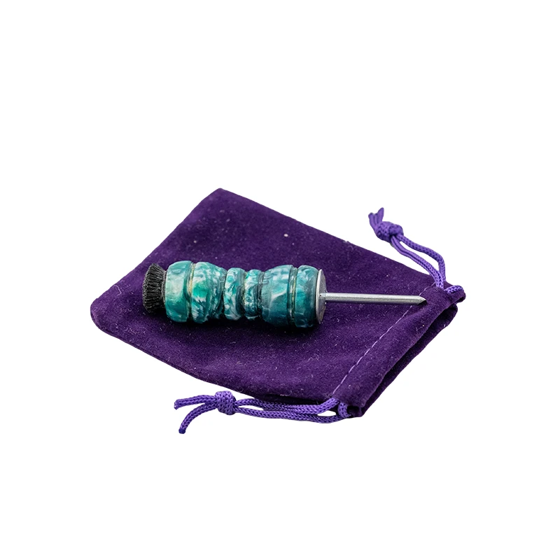 Tidy Tool Golf Divot Fixer - Alumilite Malachite with bag