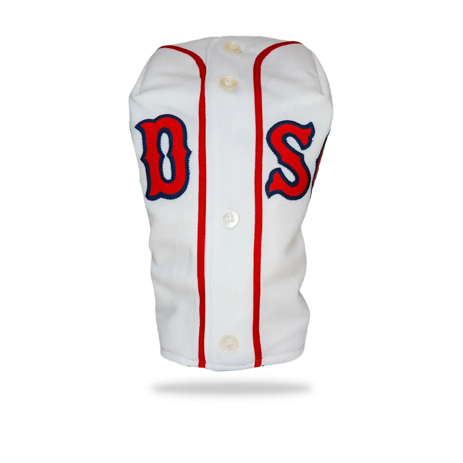 white boston red sox jersey golf driver headcover front