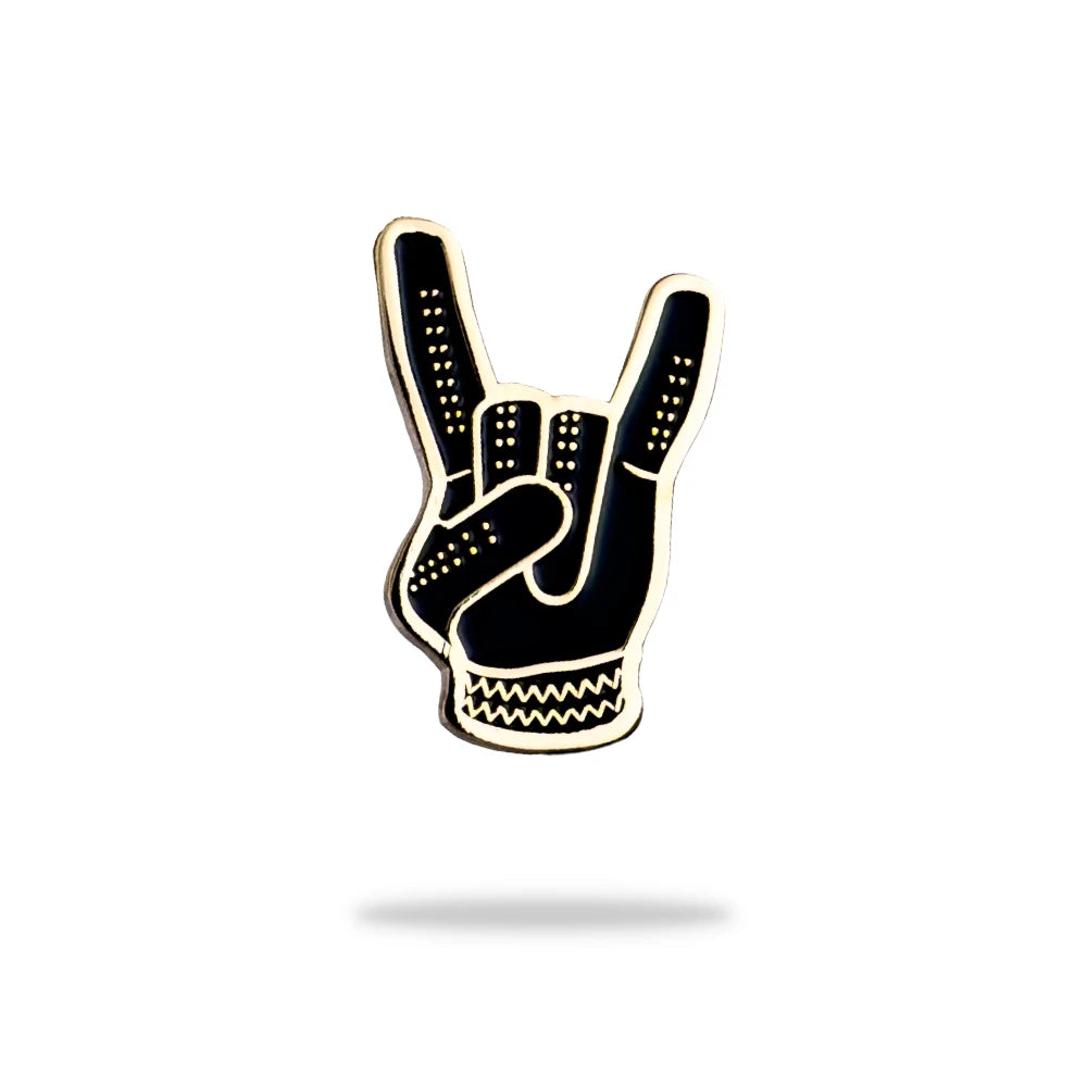 black and gold devil horns golf ball marker main photo