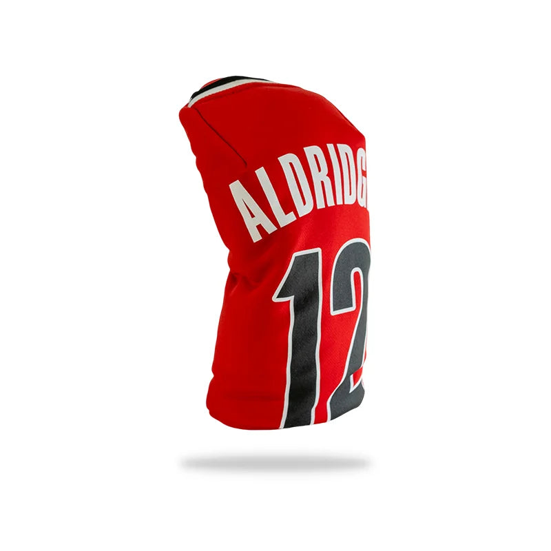 portland trail blazers golf driver headcover 9 red lamarcus aldridge left side