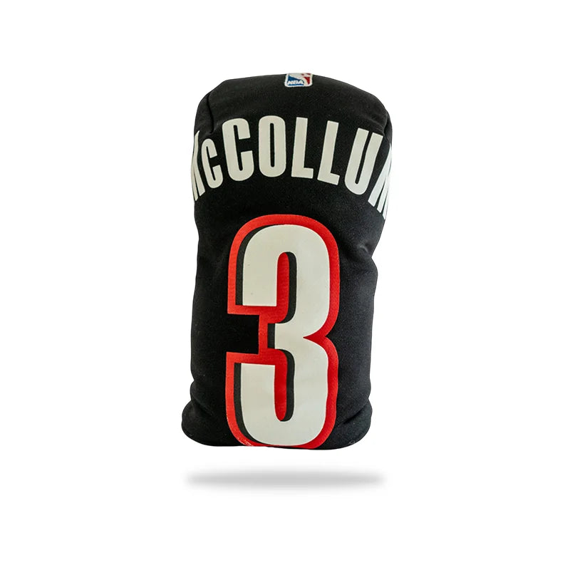 portland trail blazers golf headcover 3 cj mccollum front