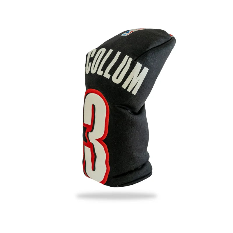 portland trail blazers golf headcover 3 cj mccollum right