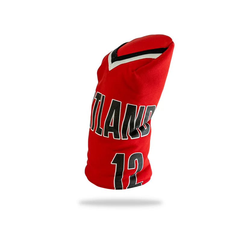 portland trail blazers golf headcover 7 front red lamarcus aldridge right side