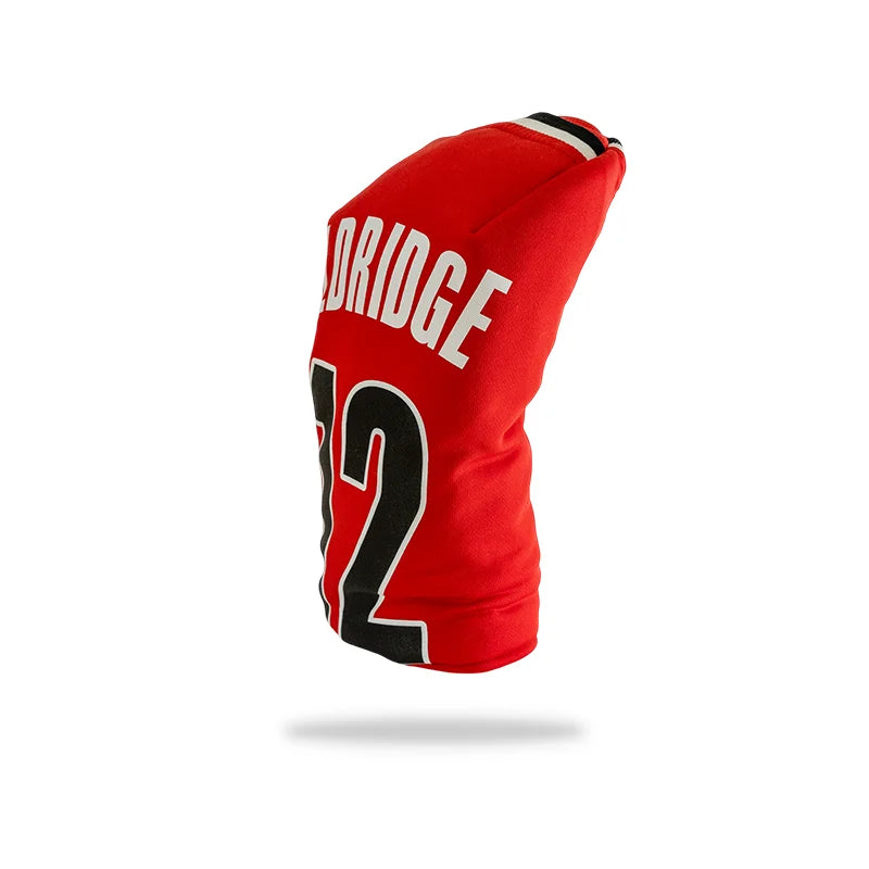 portland trail blazers golf driver headcover 9 red lamarcus aldridge right side