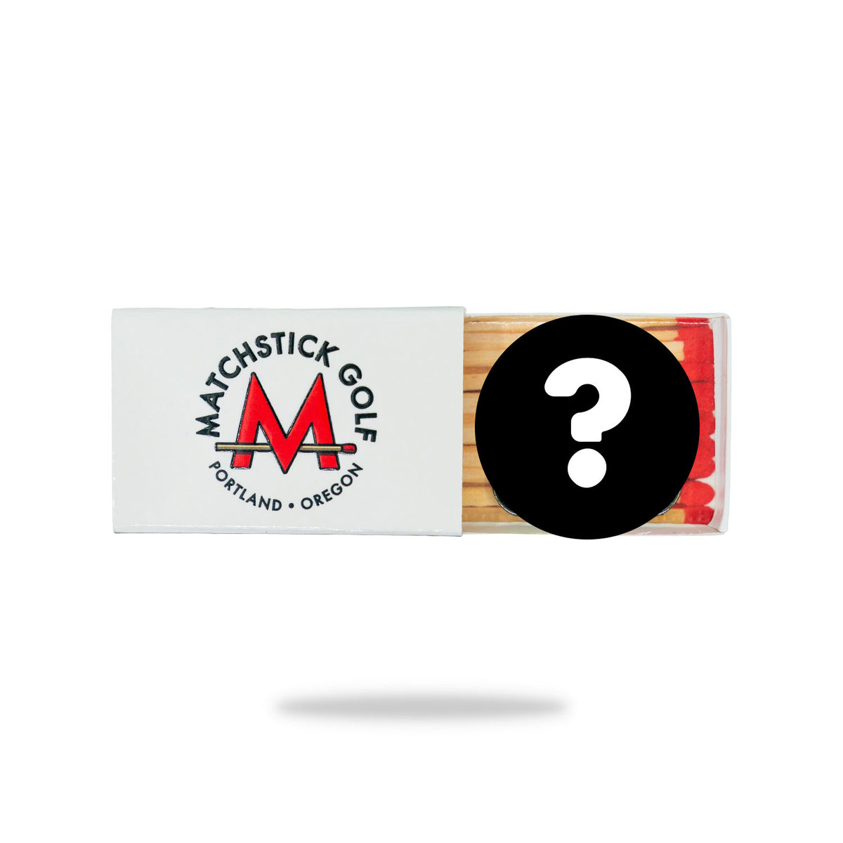 mystery blind draw golf ball marker matchstick golf matchbox packaging