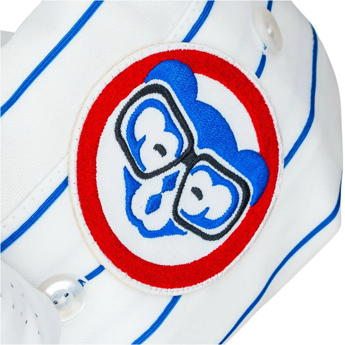 chicago cubs baseball jersey golf wood headcover harry carey patch close up