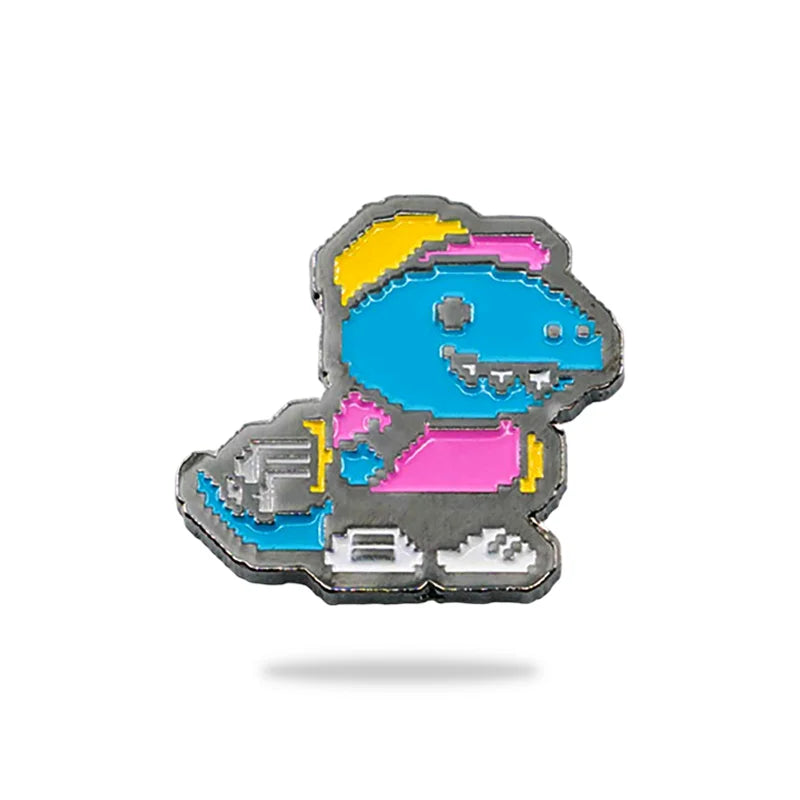 dino golfer 8 bit birdie golf ball marker main product photo