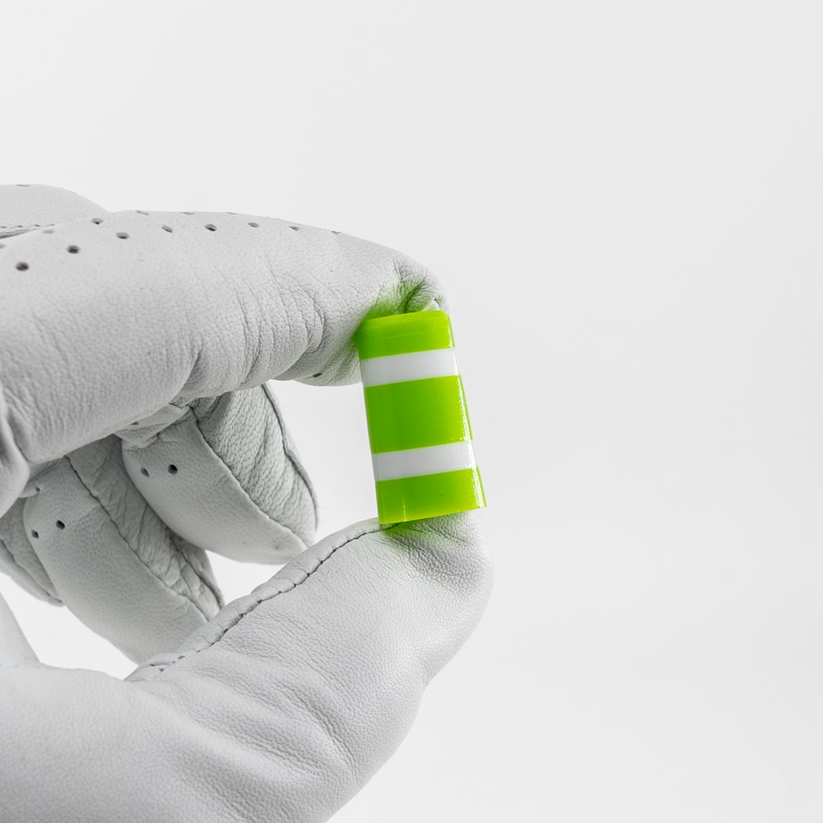 key lime pie green and white golf club ferrules single golf glove