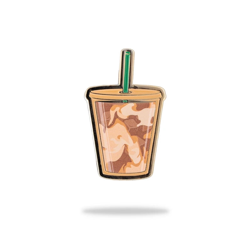 iced coffee golf ball marker gold metal main