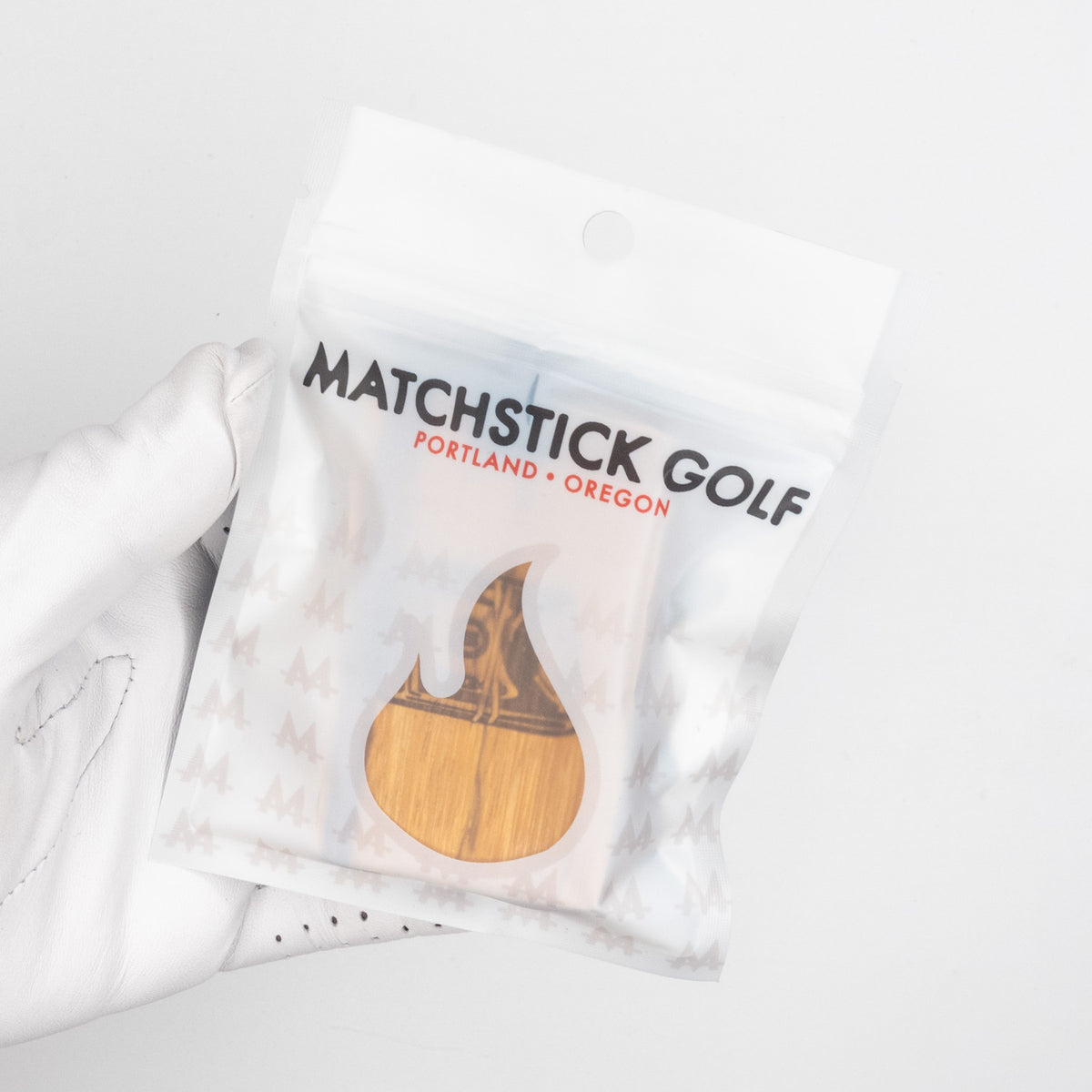 marblewood golf bag tag packaging