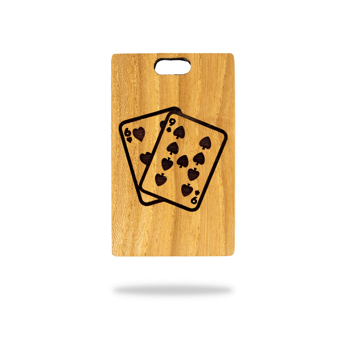 oregon red elm wood golf bag tag laser engraving playing cards