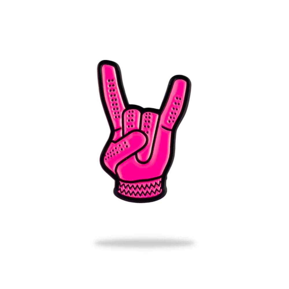 pink devil horns golf ball marker main photo