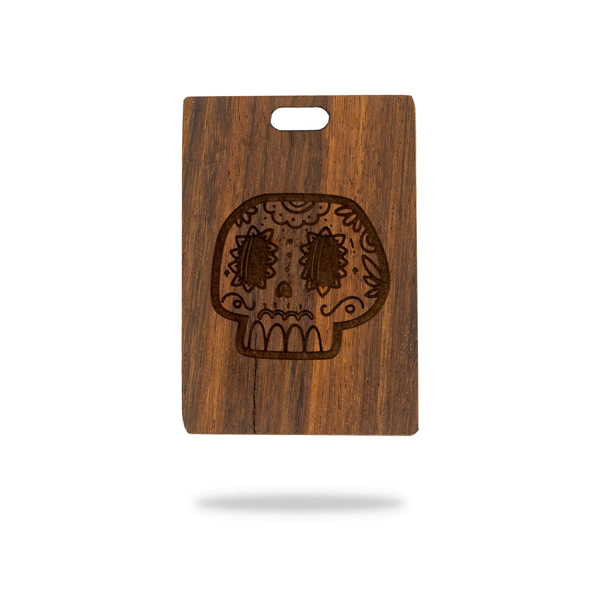 shedua wood golf bag tag laser engraving sugar skull