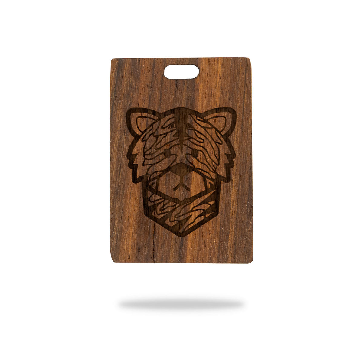 shedua wood golf bag tag laser engraving tiger