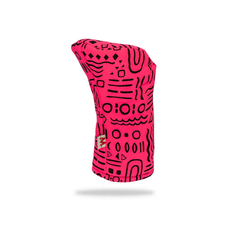 Pink Squiggle Driver Headcover No. 1 left rear