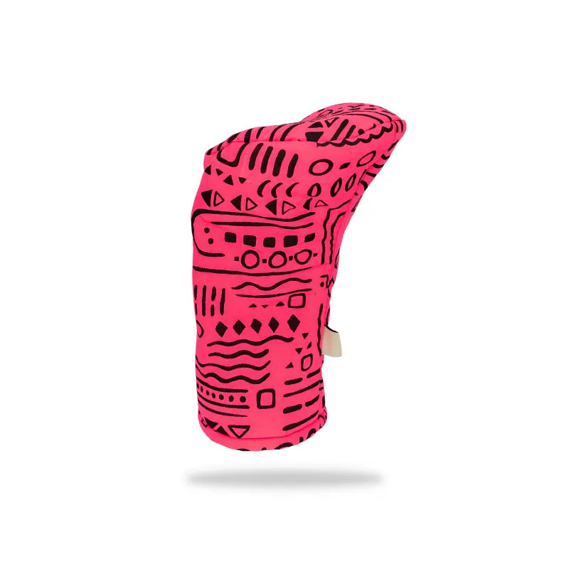 Pink Squiggle Driver Headcover No. 1 right rear