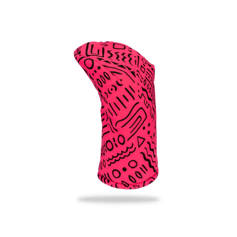 Pink Squiggle Driver Headcover No. 2 left