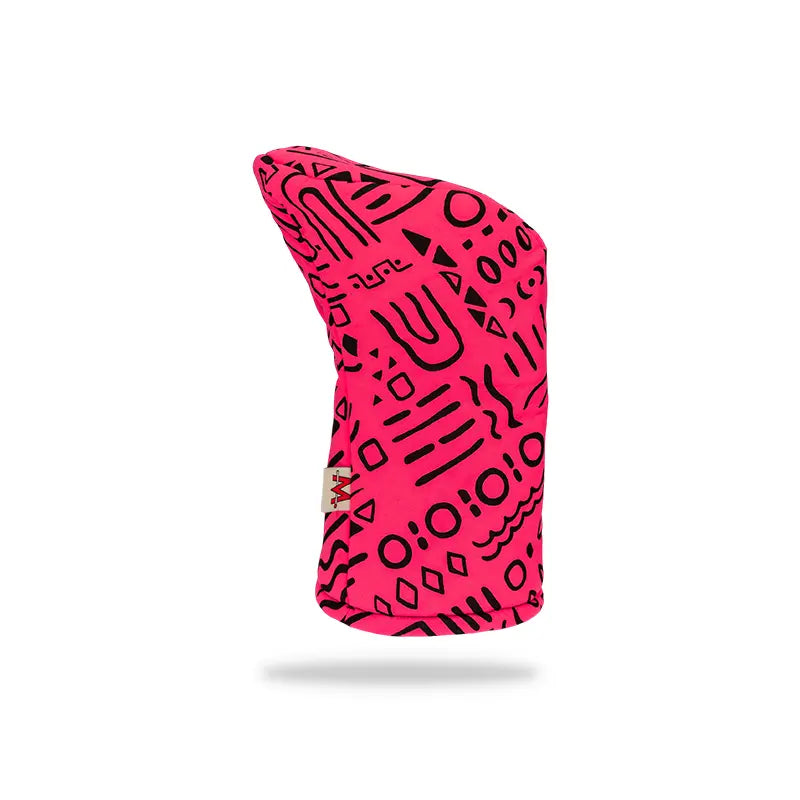 Pink Squiggle Driver Headcover No. 2 left rear