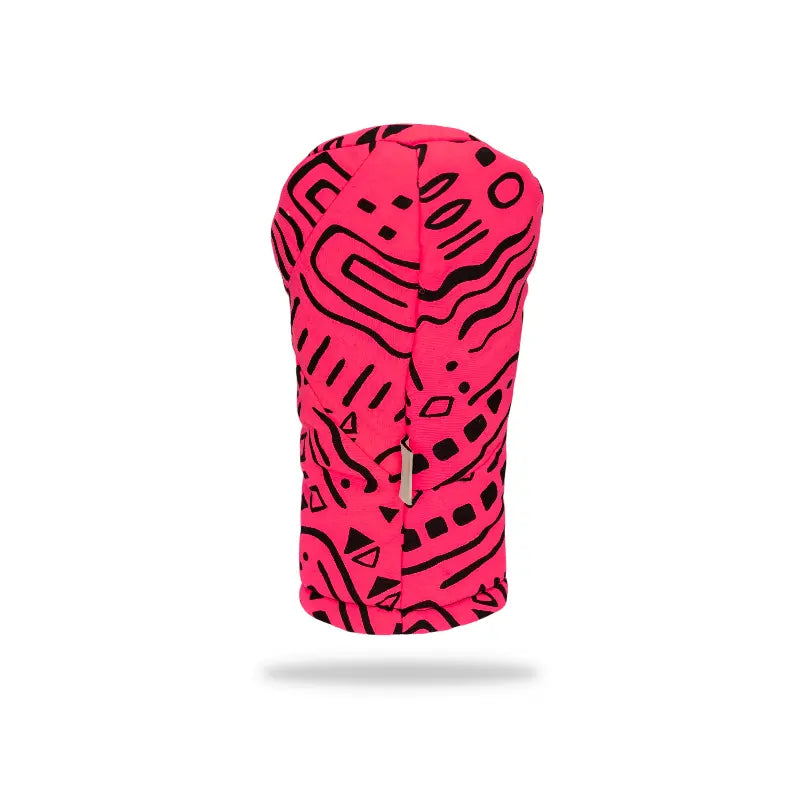 Pink Squiggle Wood Headcover No. 1 back