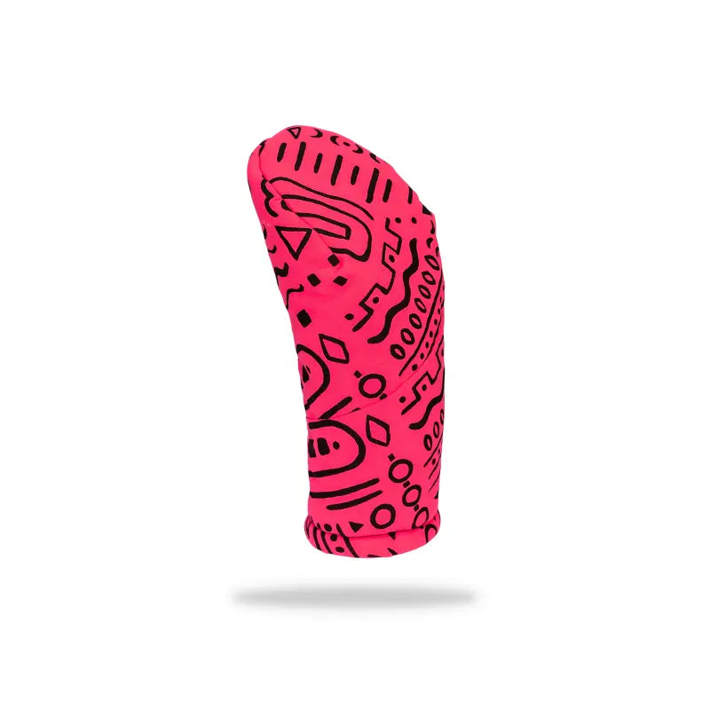 Pink Squiggle Wood Headcover No. 1 left