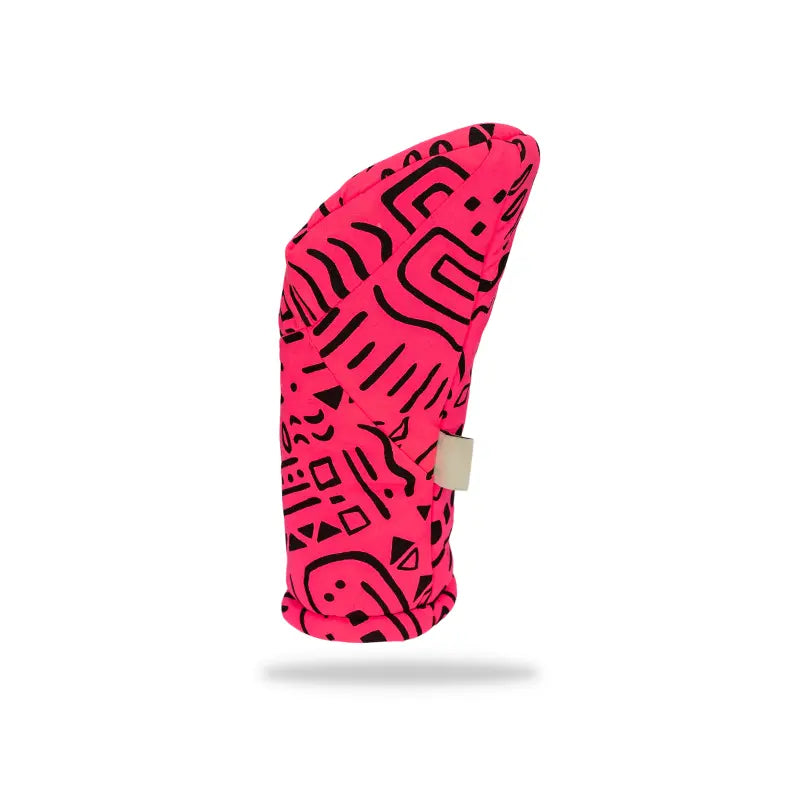 Pink Squiggle Wood Headcover No. 1 right rear