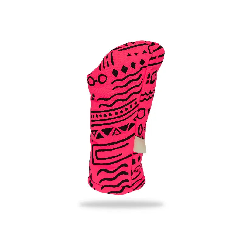 Pink Squiggle Wood Headcover No. 2 right rear