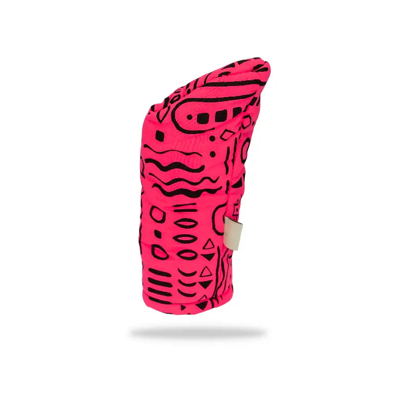 Pink Squiggle Wood Headcover No. 3 right rear