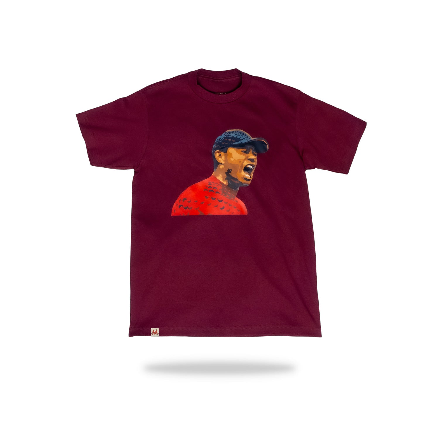 tiger woods roar burgundy tee main product photo