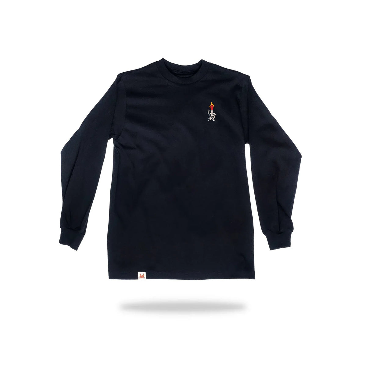 Woody Embroidered Long Sleeve - Black