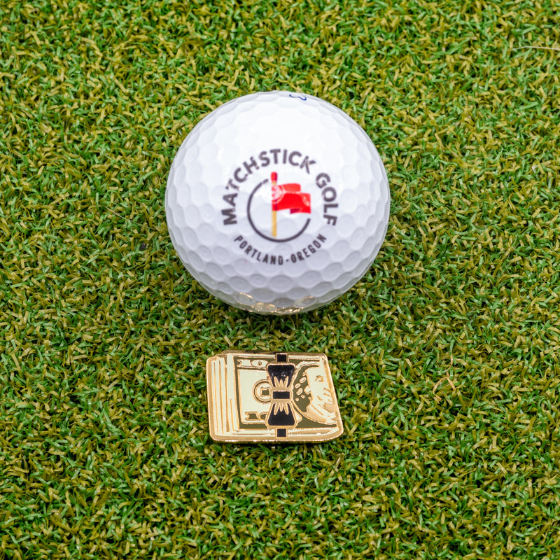 bachelor party golf cash stack golf ball marker marking golf ball