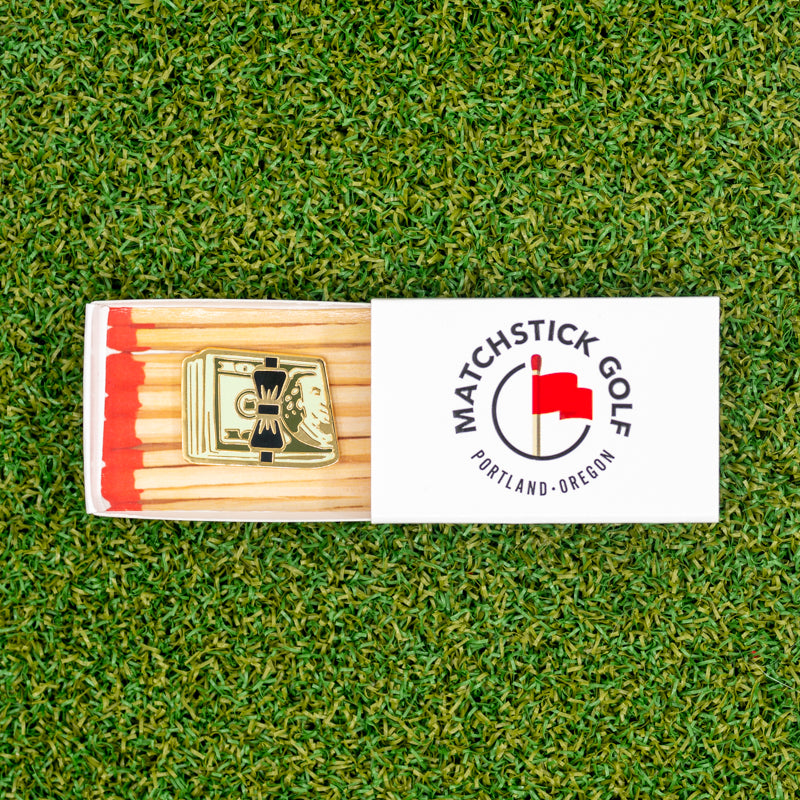 bachelor party golf cash stack golf ball marker matchbox packaging