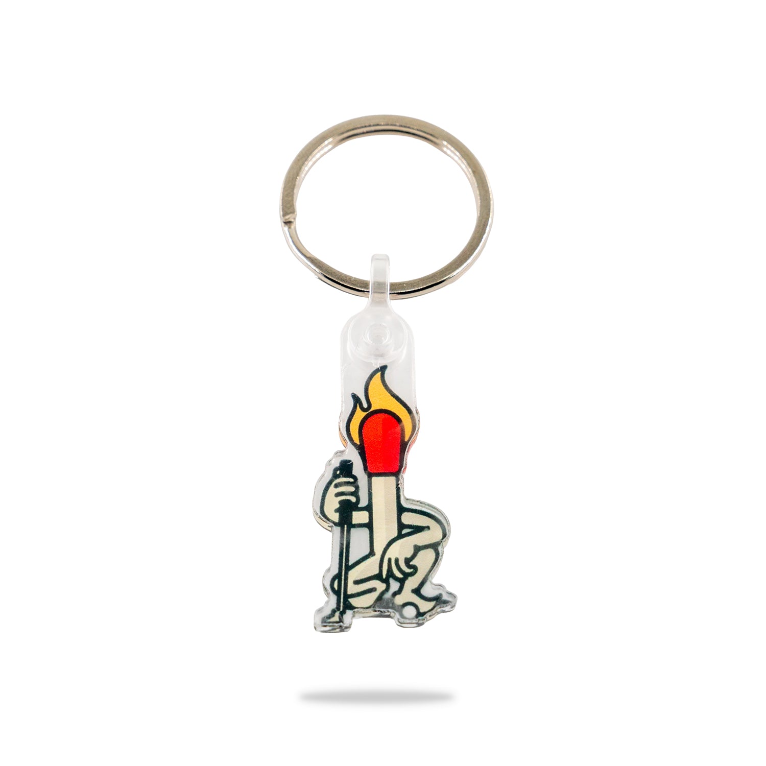 matchstick golf matchstick man logo keychain main photo
