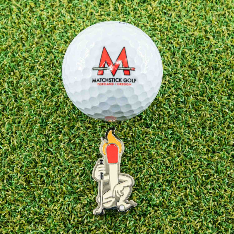 Matchstick Man Golf Ball Marker Matchstick Golf